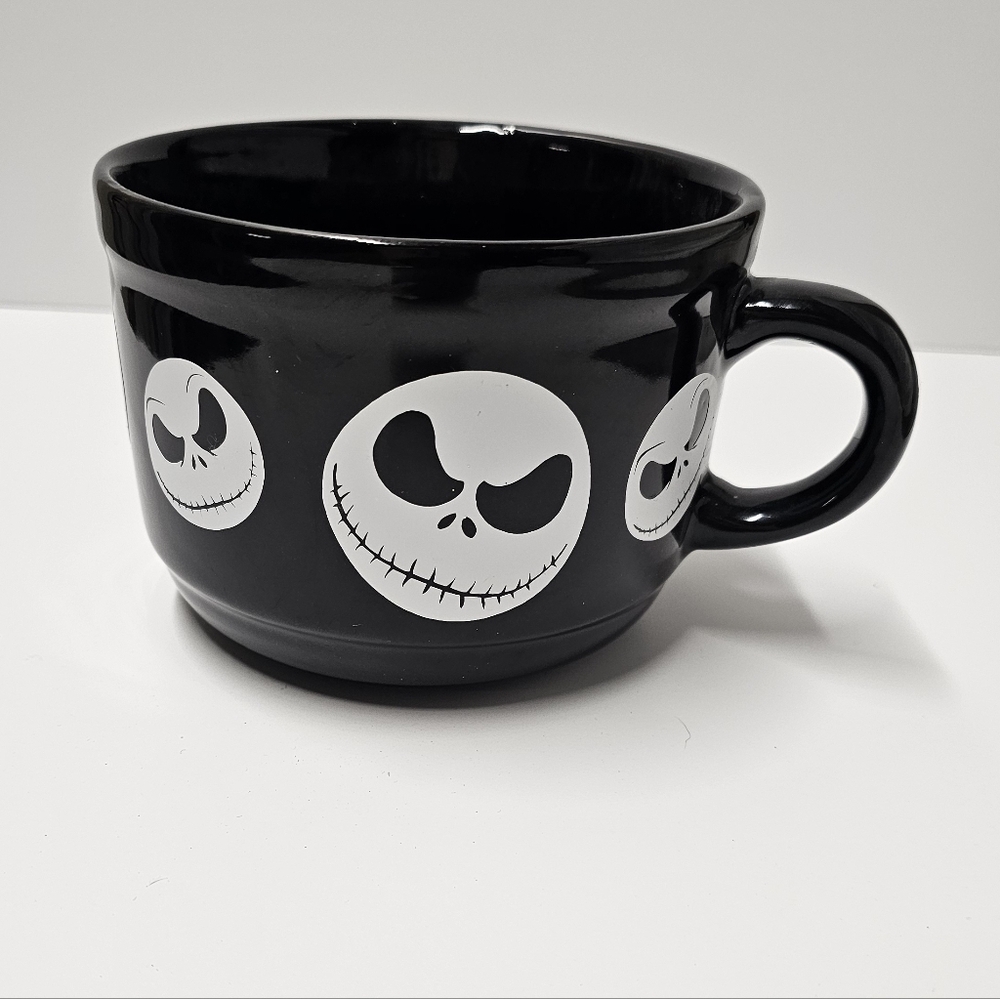 Black Coffee Cup with Skull Design